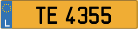 Trailer License Plate